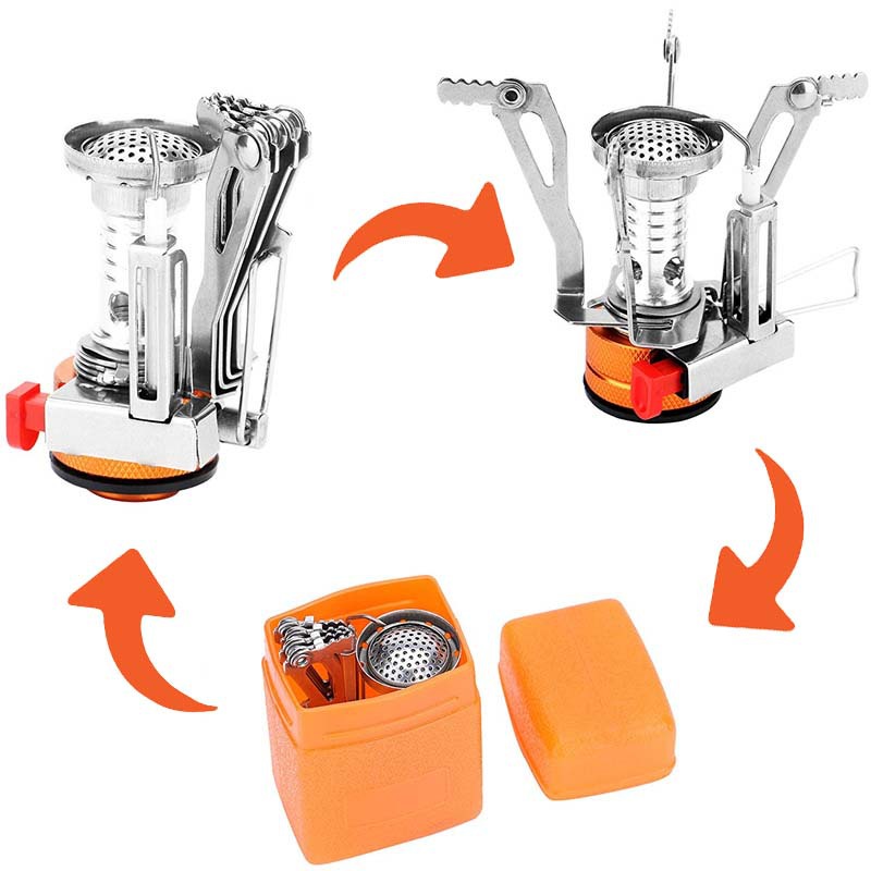 Outdoor Camping Integrated Cooking Range Set