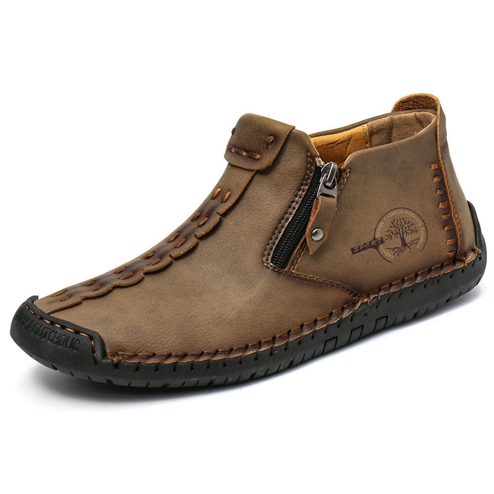 Men's Zipper Ankle Outdoor Hiking Boots