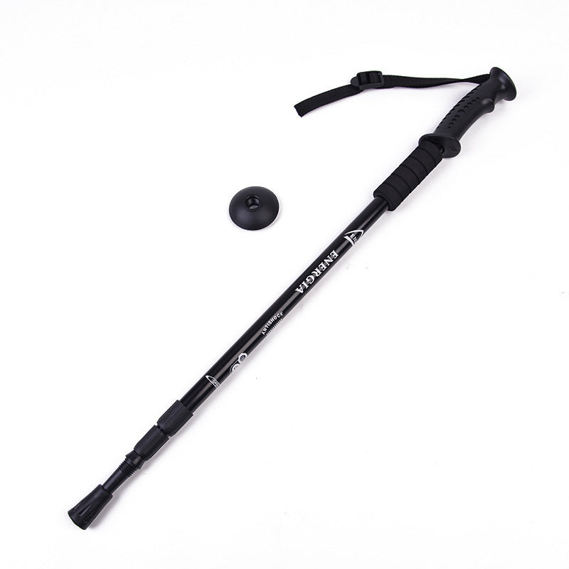 Retractable Three Section Folding Hiking Walking Stick