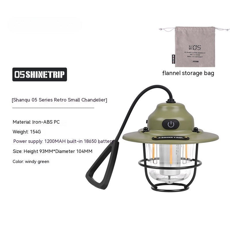 Shanqu Pine Cone Camping Lantern Chandelier Light