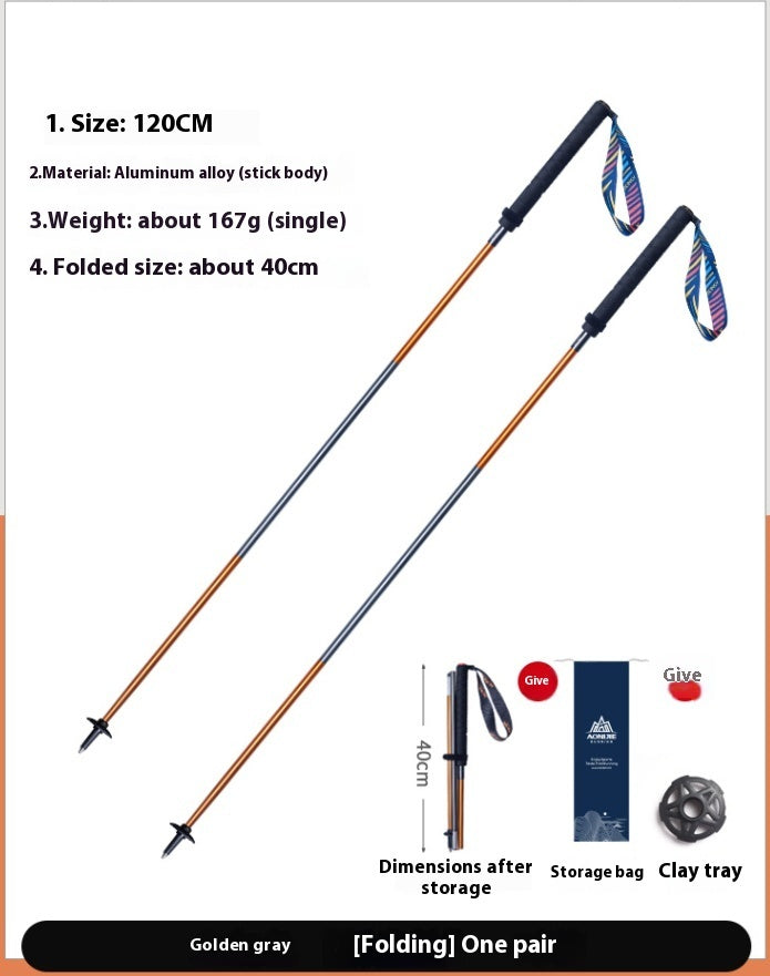 Carbon Fiber Folding Trekking Pole