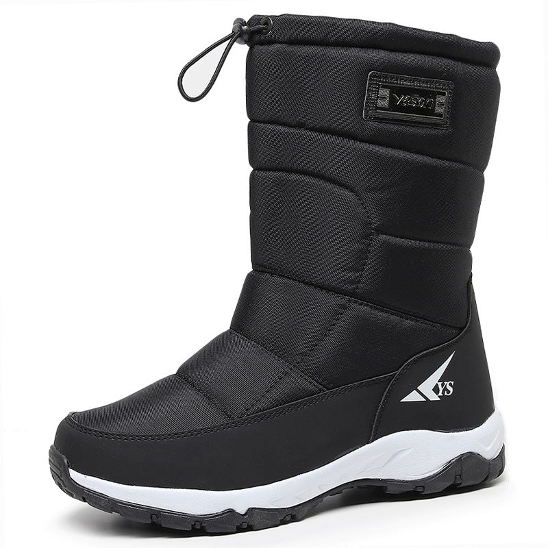 Men's Waterproof Fleece-Lined Snow Boots For Hiking Ski
