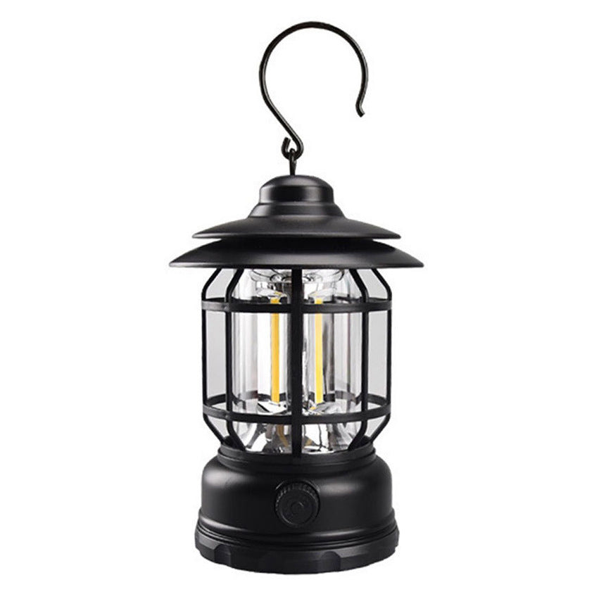 Vintage Rechargeable Revolving Camping Lantern Portable Tent Light