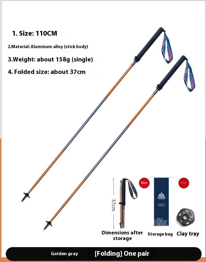 Carbon Fiber Folding Trekking Pole