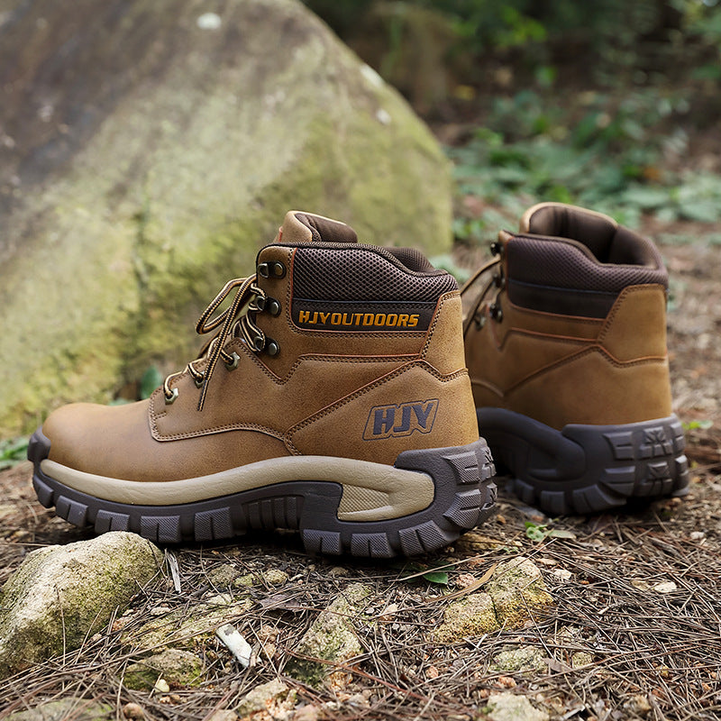 High-Top Outdoor Hiking Training Boots Large Size Shoes