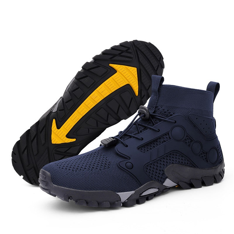 Men’s Lightweight High Top Outdoor Hiking Shoes Large Size