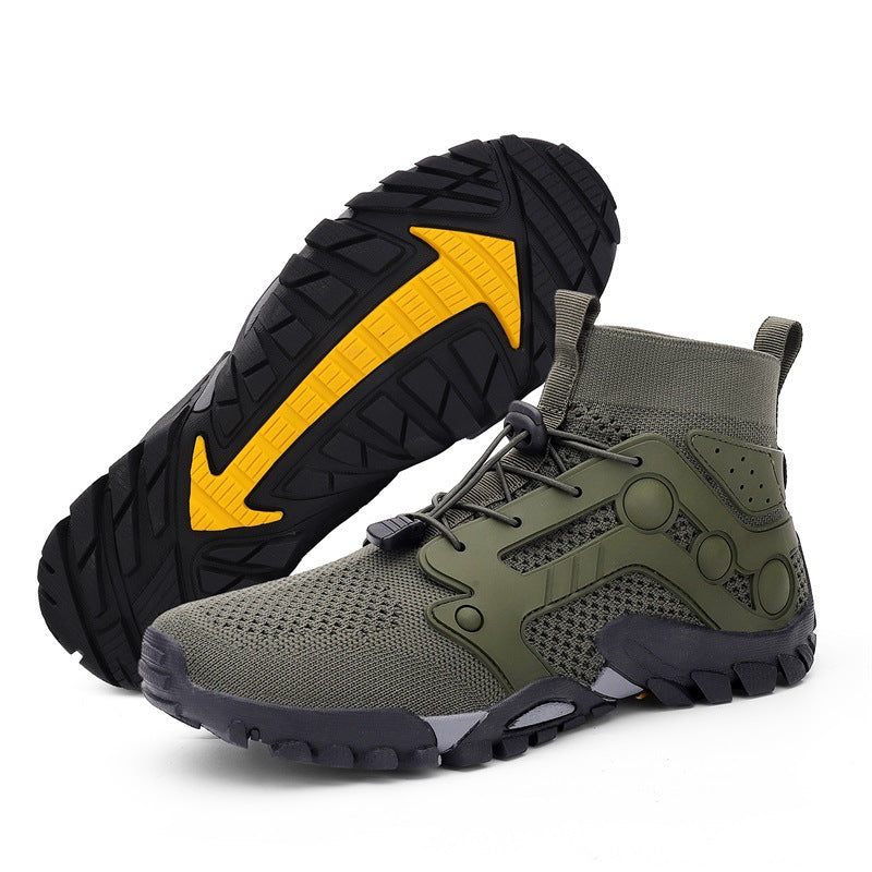 Men’s Lightweight High Top Outdoor Hiking Shoes Large Size