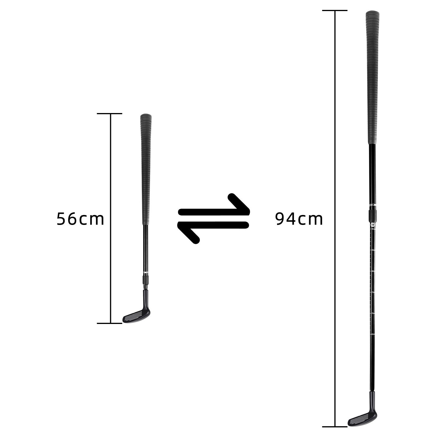 Telescopic Zinc Alloy Double Sided Golf Club