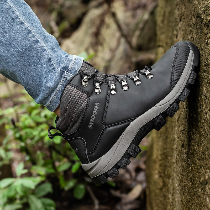Waterproof High-Top Non-Slip Hiking Shoes