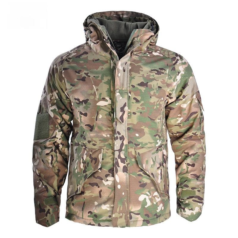 Men's Windproof Camouflage Tactical Fleece Jacket