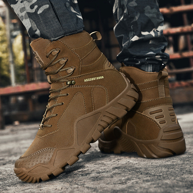 Tactical High-Top Outdoor Hiking Boots