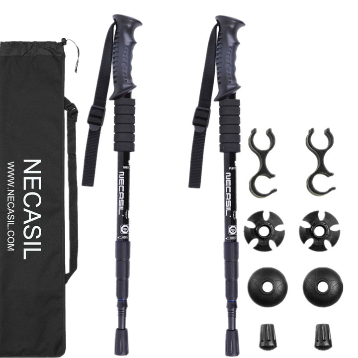 Four Section Straight Trekking Poles