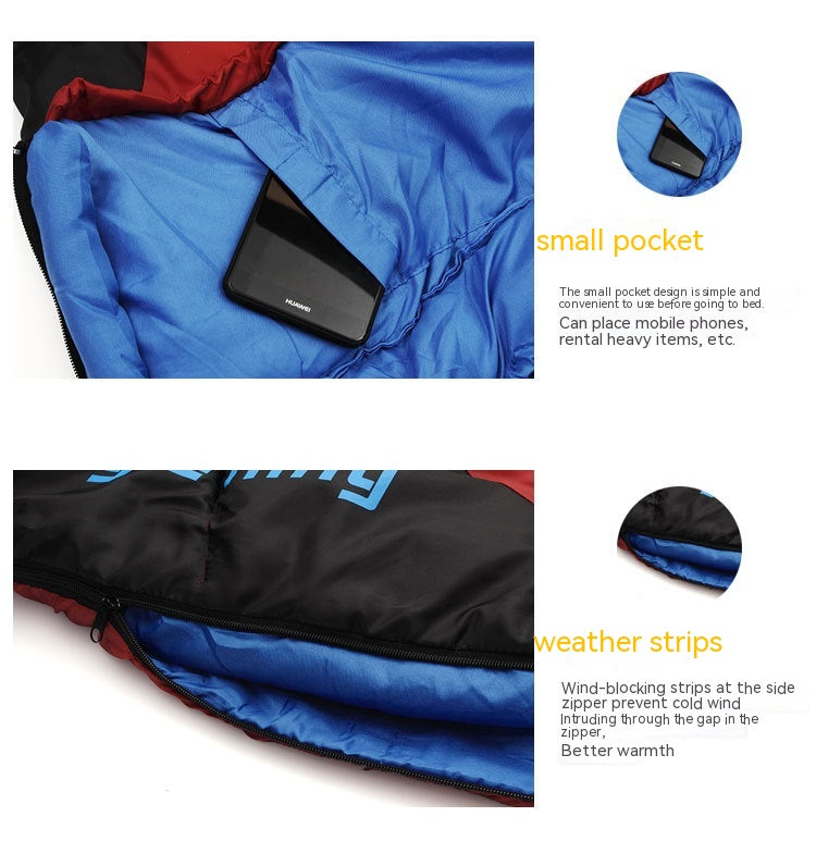 Autumn Winter Mummy Outdoor Camping Sleeping Bag