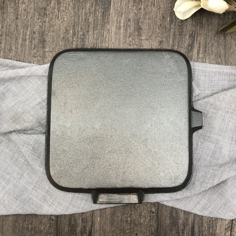 Camping Cast Iron Folding Steak Skillet Pan