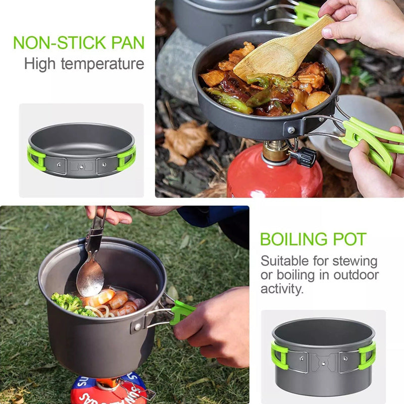 Folding Mini Camping Cookware Pot Set