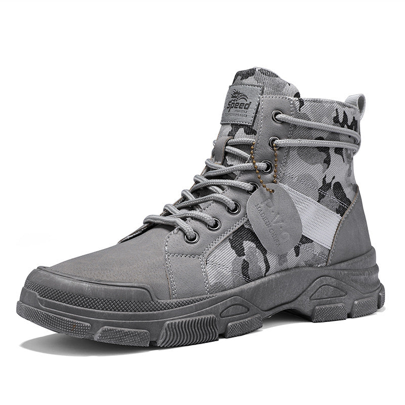 Retro Canvas High-Top Outdoor Hiking Boots