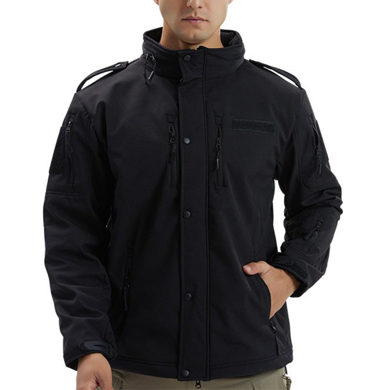 Men's Camouflage Waterproof Fleece Softshell Jacket