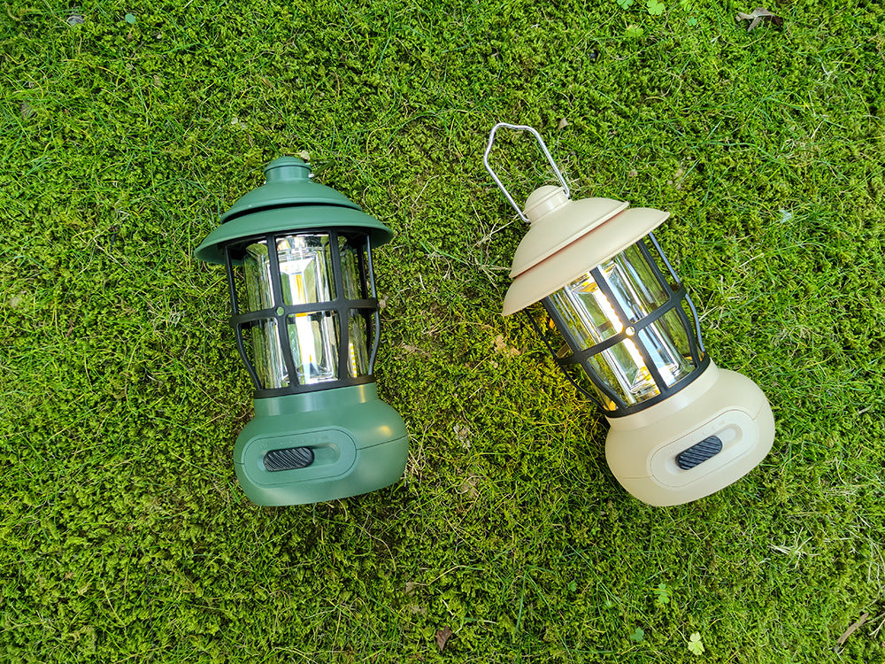 Vintage USB Rechargeable Camping Lantern Tent Light