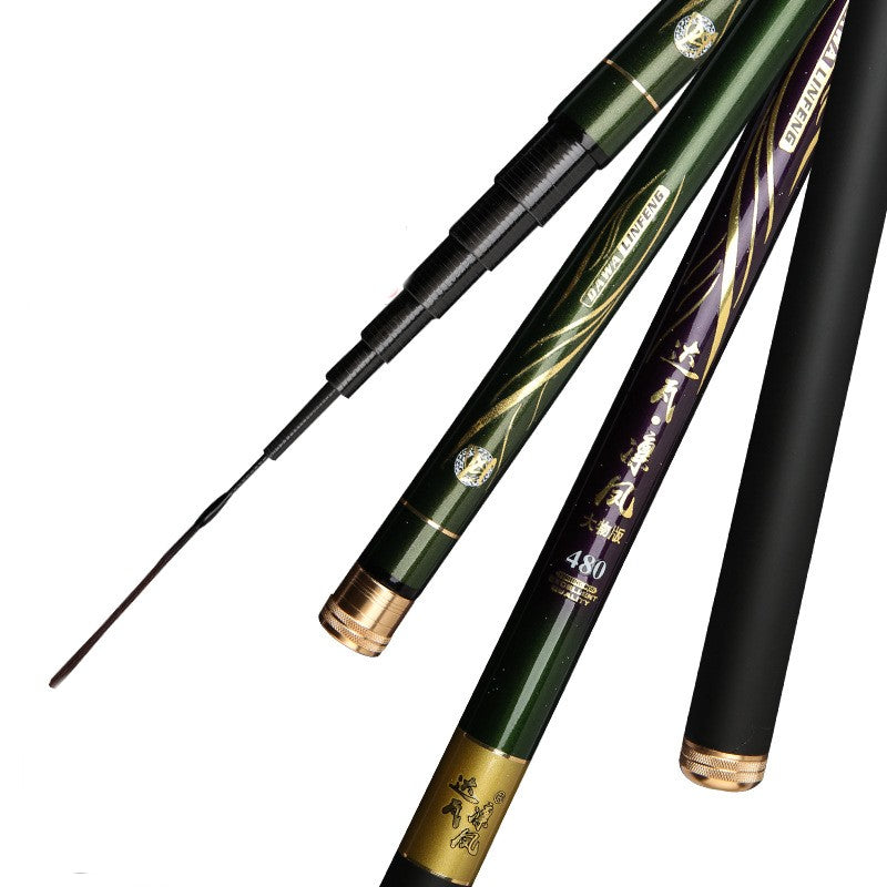 High Carbon Light Hard Fishing Rod 6H 19 Tune Short Pitch Black Pit Hand Rod