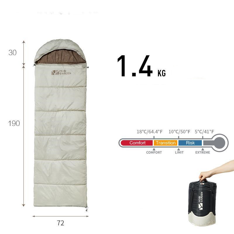 Mummy Sleeping Bag Thickened Winter Outdoor Camping