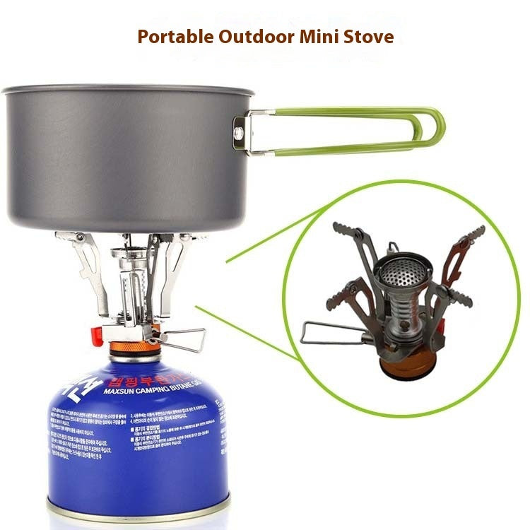 Outdoor Camping Integrated Cooking Range Set