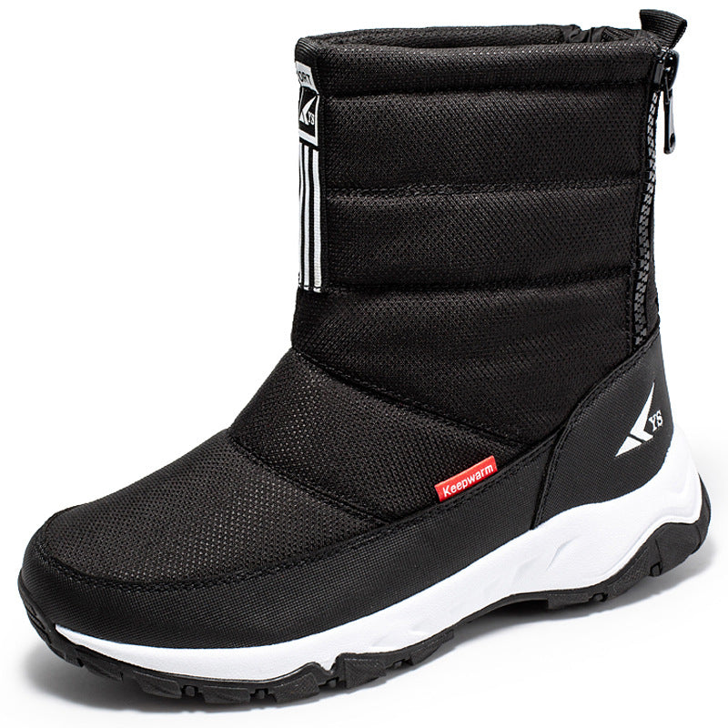 Men's Waterproof Fleece-Lined Snow Boots For Hiking Ski