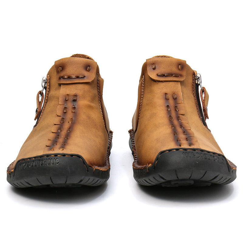 Men's Zipper Ankle Outdoor Hiking Boots