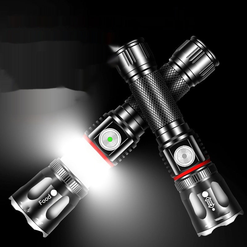T6 Telescopic Multifunctional Camping Flashlight