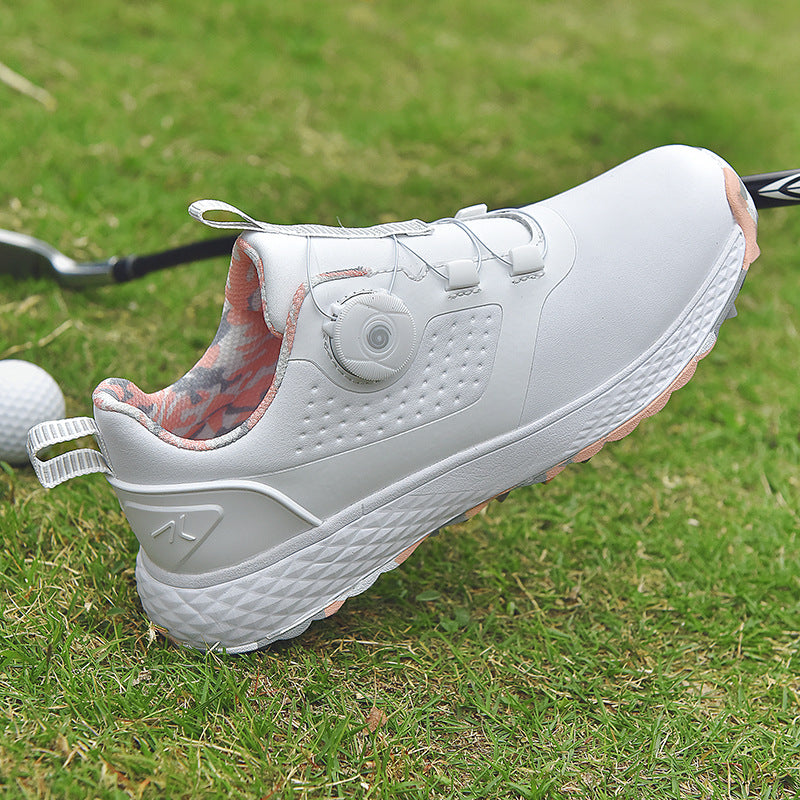 Waterproof Couple Golf Spiked Shoes