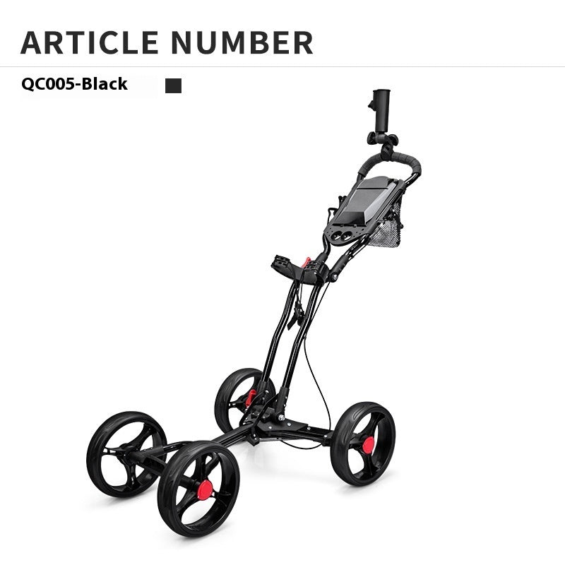 Foldable Four Wheel Golf Trolley