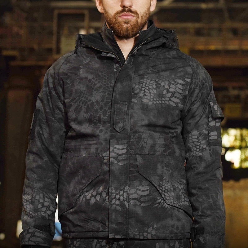 Men's Windproof Camouflage Tactical Fleece Jacket