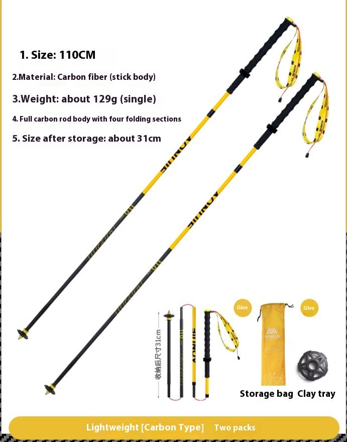 Carbon Fiber Folding Trekking Pole